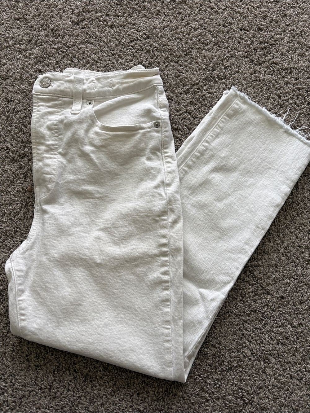 Madewell Cream/White Jeans